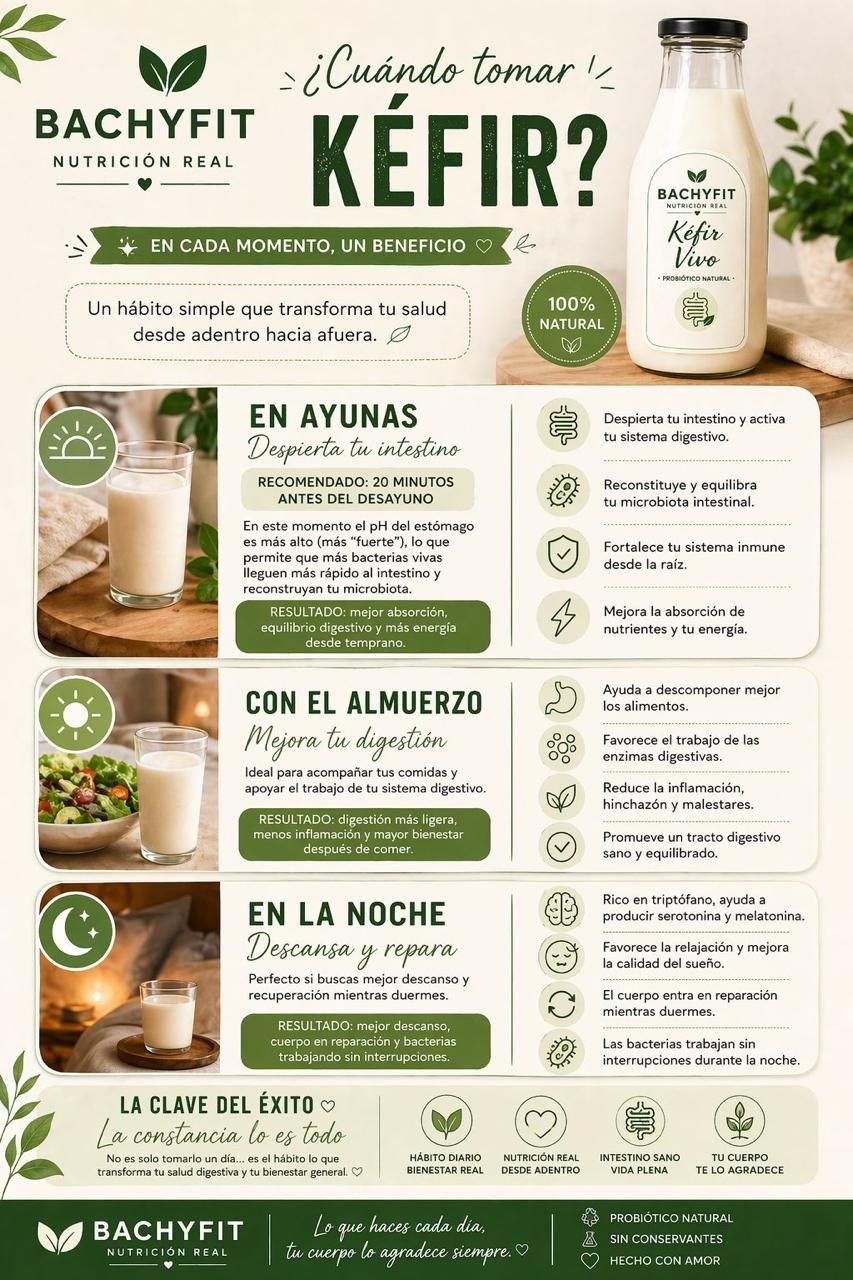Guía completa: cuándo tomar el Kéfir BACHYFIT