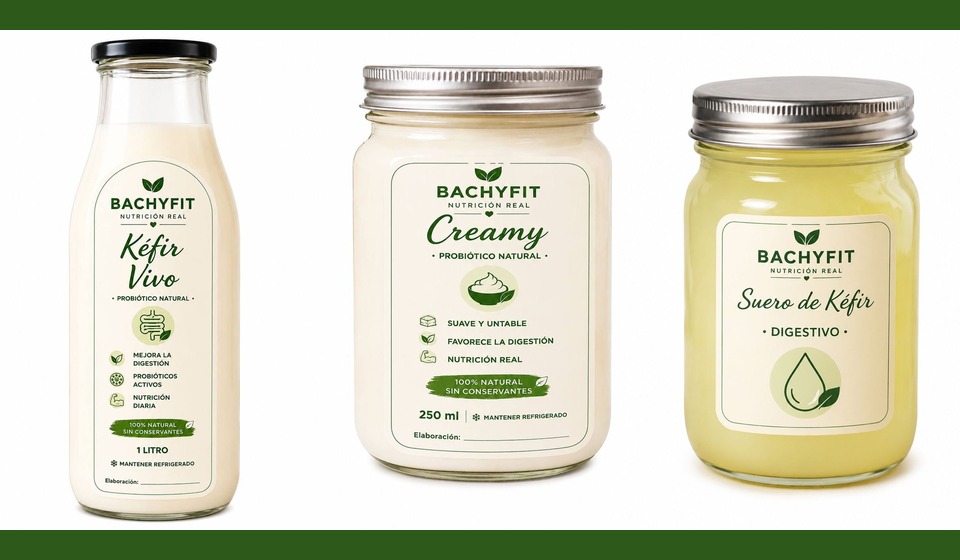Pack Bienestar BACHYFIT - Kéfir Vivo, Creamy y Suero